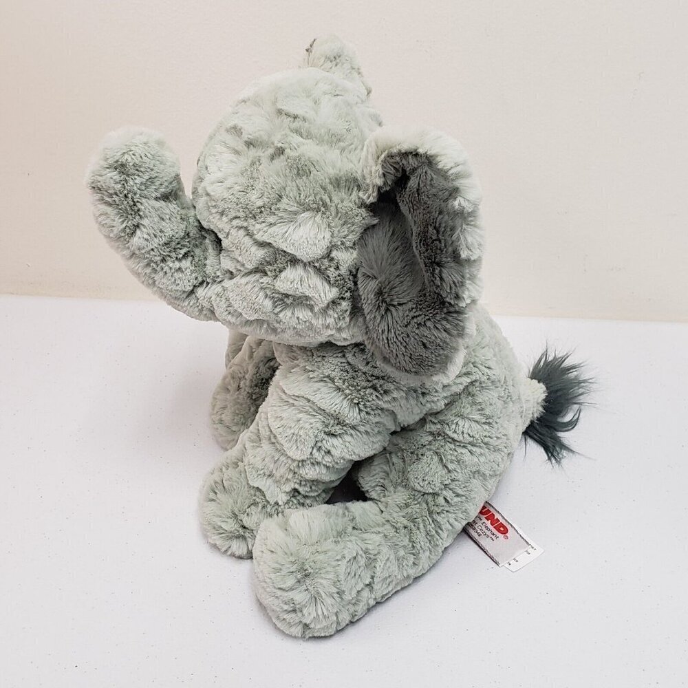 Gund Cozys Elephant Green Gray 6058948 Stuffed Animal Plush - Picture 4 of 10